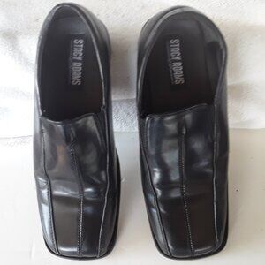 Stacy Adams Men's 41249B-01 Square Toe Black Leather Dress Shoes Size 7 M